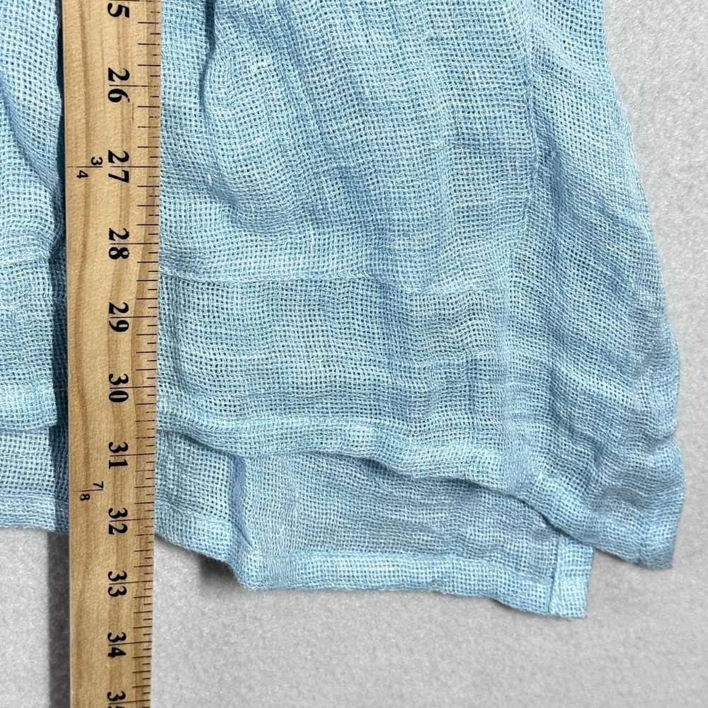 IC By Connie K Top Womens Medium Linen Oversized Artsy Lagenlook Pocket Tunic - Picture 11 of 11